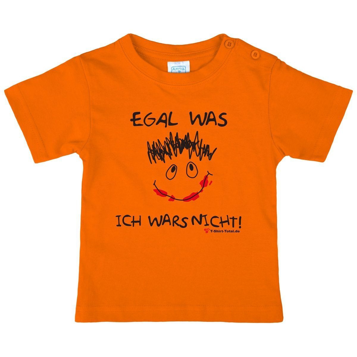 Egal was Kinder T-Shirt orange 110 / 116
